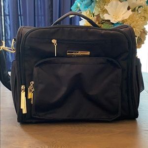 Jujuebe black and gold diaper bag